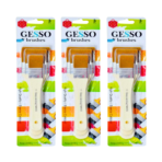 Gesso Paint Brushes Pack of 3 – Nylon Hair Painting Set - Image 3