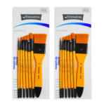 Keep Smiling Artist Brush Set with Gesso Brush – Pack of 7 - Image 3