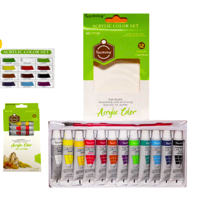 Keep Smiling Acrylic Colour Paints