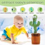 Dancing Talking Cactus Toy – Rechargeable Interactive Fun - Image 2