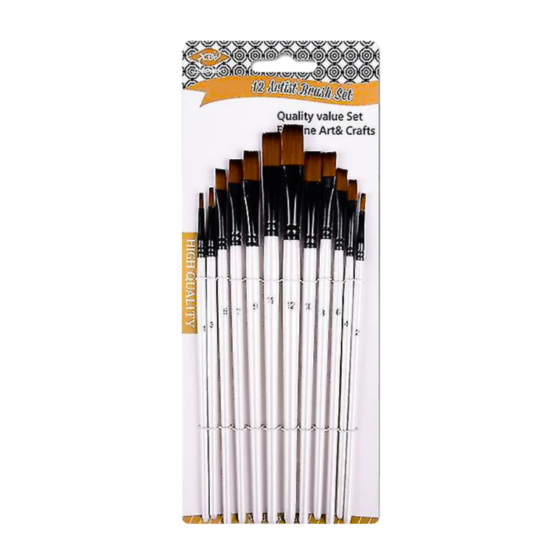 XBW Artist Paint Brush Set Brown