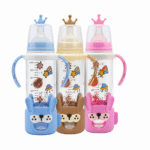 Pretty Baby Glass Feeder 240ml – Removable Silicone 1102