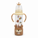 Pretty Baby Glass Feeder 240ml – Removable Silicone 1102 - Image 3