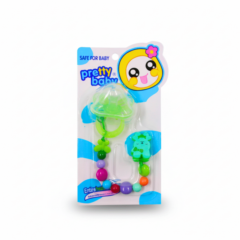 Pretty Baby Pacifier with Chain & Clip – Safe Soother