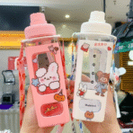 Kawaii Water Bottle 800ml – Cute Leakproof Water Bottle for Kids & Adults - Image 2
