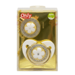 Only Baby Pacifier with Golden Chain – FZ400PVC - Image 2
