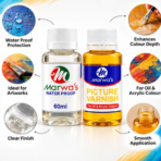 Marwas Waterproof and Picture Varnish – Artwork Protection & Painting Finish - Image 3