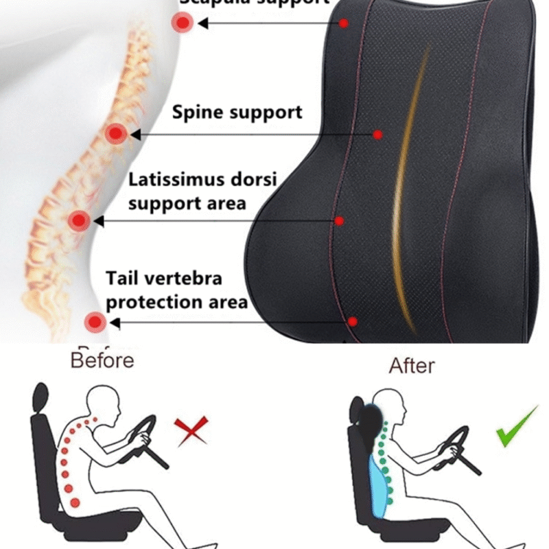Lumbar Support Cushion – Back Pain Relief & Ergonomic Comfort