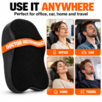 Ergonomic Neck Support Cushion – Black Neck Rest Pillow for Chair & Office - Image 3