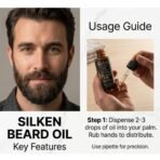 Kofeb London Silken Beard Oil 50ml – Argan & Jojoba Oil Beard Care Formula - Image 2