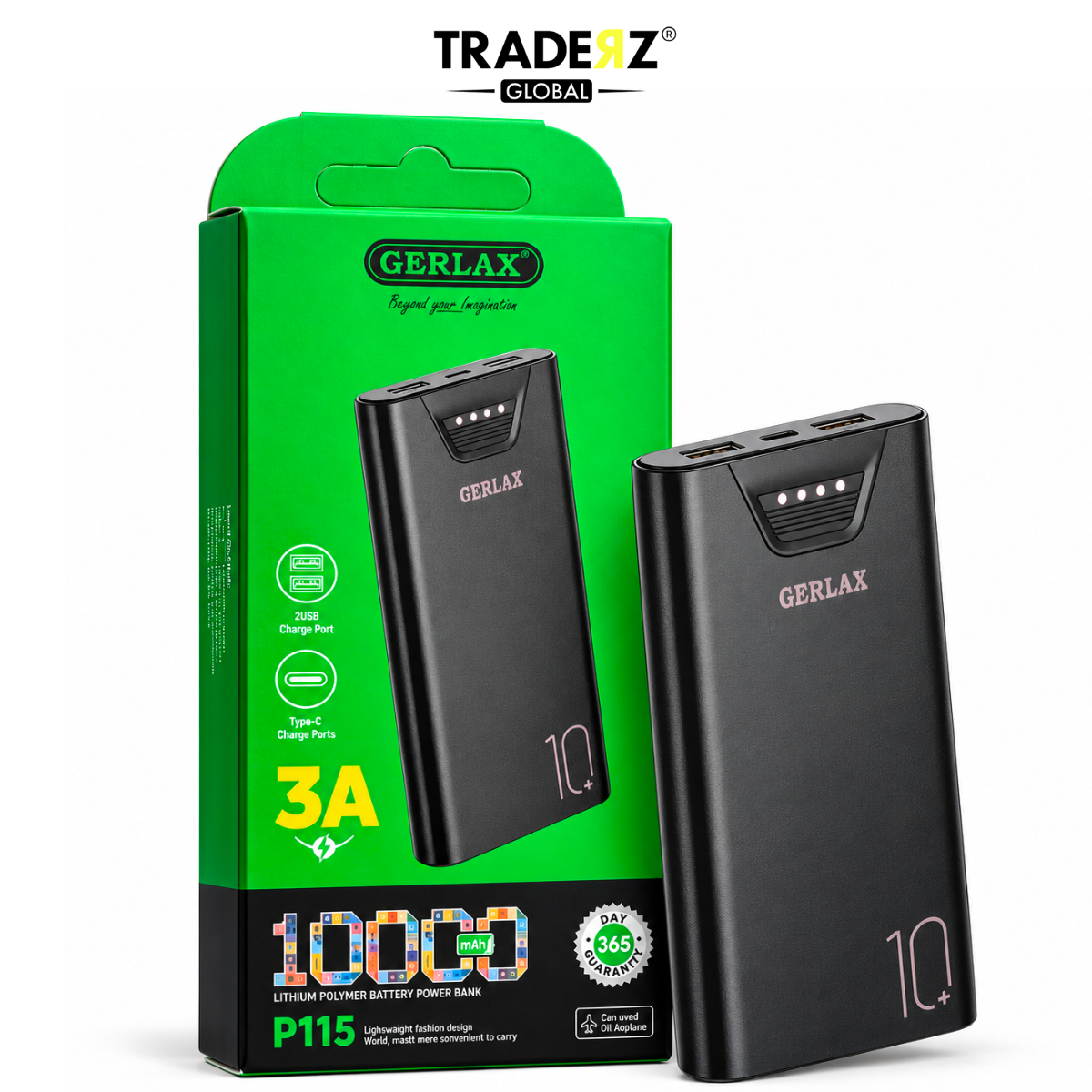 GERLAX P115 10000mAh Power Bank