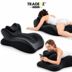 Multi-functional Ergonomic Memory Foam Wedge Pillow, 27° Angle Perfect Position Instant Intimacy Couples Pillow, Wedge Memory Foam Butt Cushion, Provides Waist and Neck Support for Neck Pain Relief